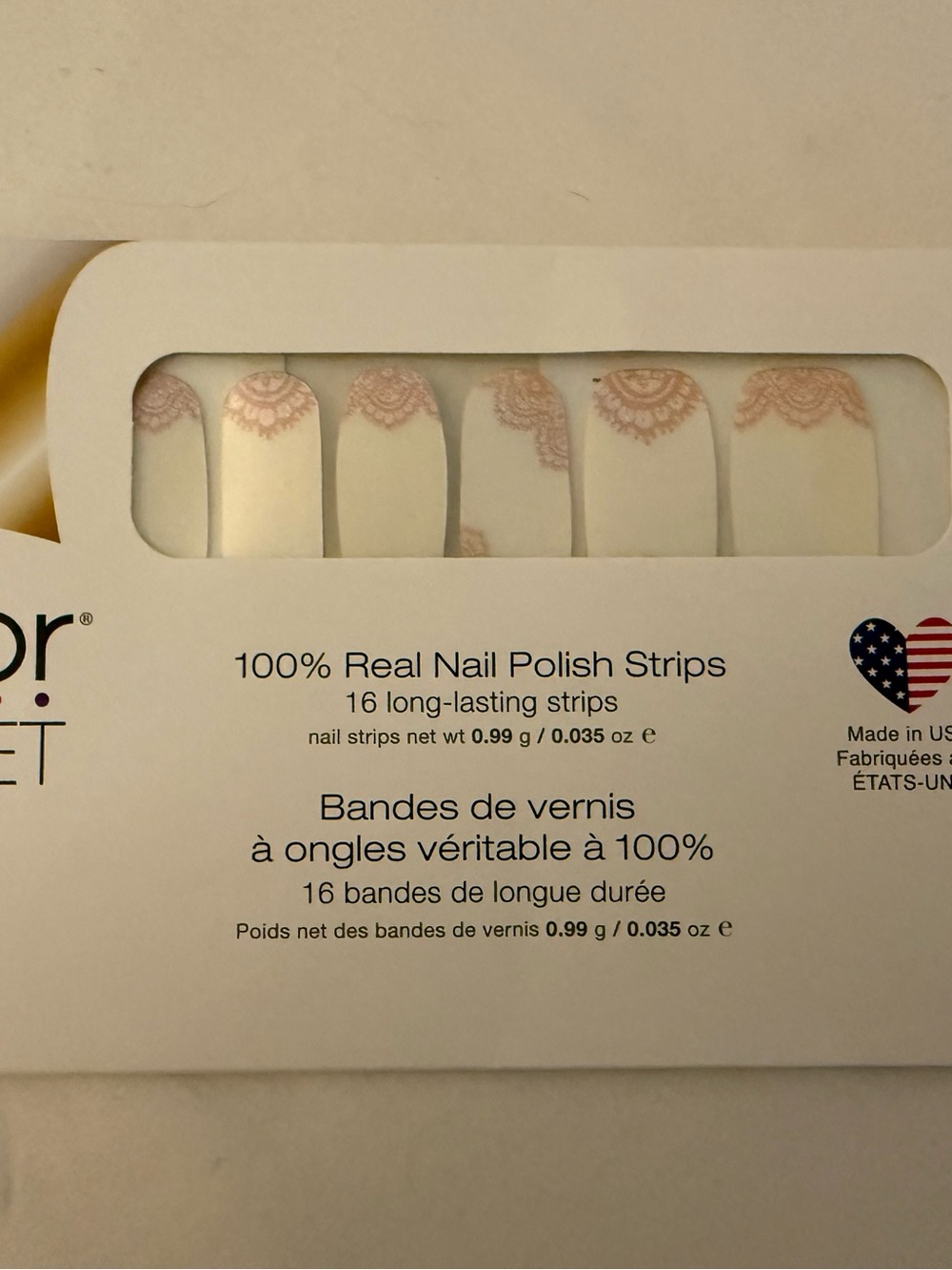 Color Street Nail Polish Strips - Lace the Facts